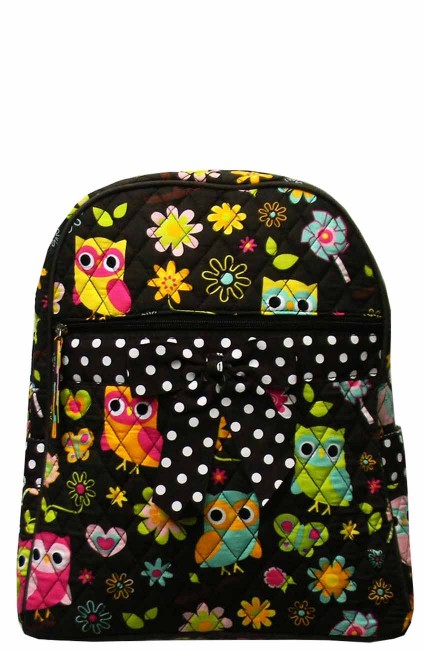 Quilted Backpack-OL2010BRN